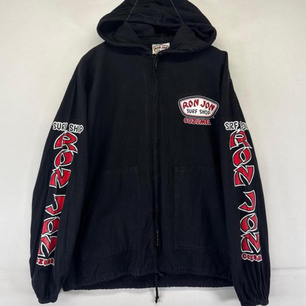 古着 ロンジョン RON JON パーカー フルジップ バックプリント サーフ
