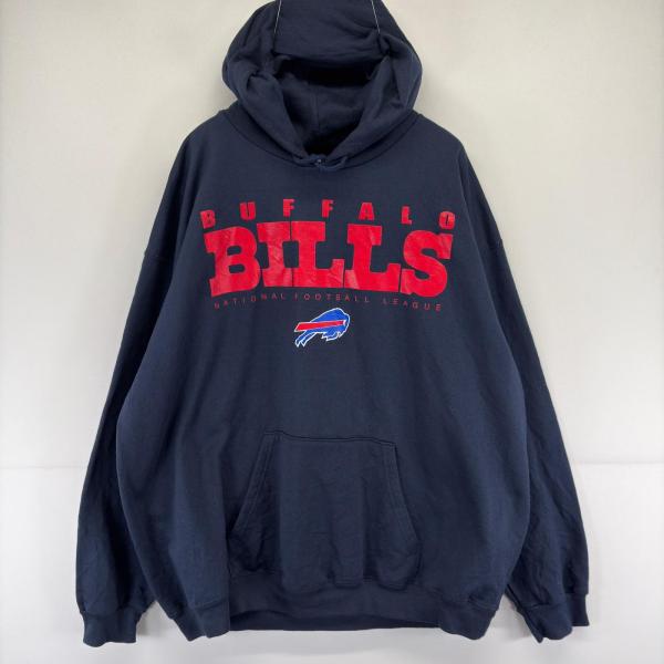 古着 チームアパレル TEAM APPAREL パーカー チーム プリント 大きいサイズ NHL スウェット ロゴ 2XL  ネイビー メンズ