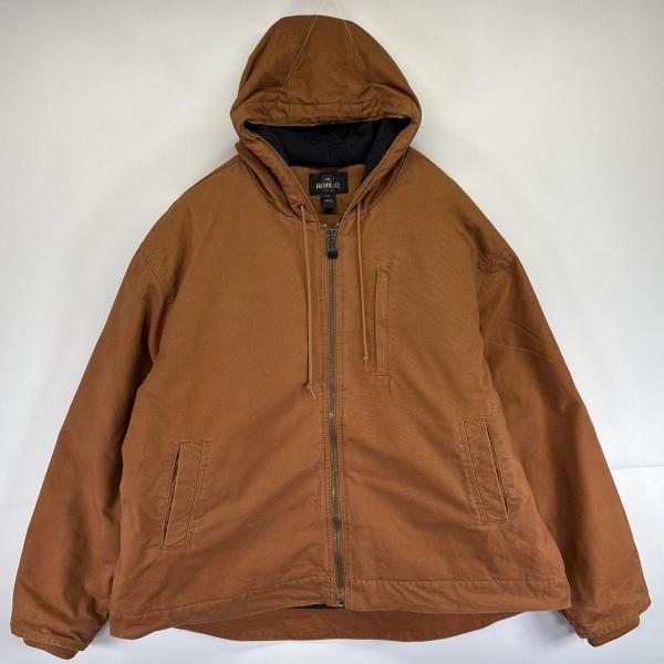 【新品未使用】赤茶色 フード付きジャケット Sサイズ 古着 レッドヘッド RED HEAD ワークジャケット ダック 大きいサイズ