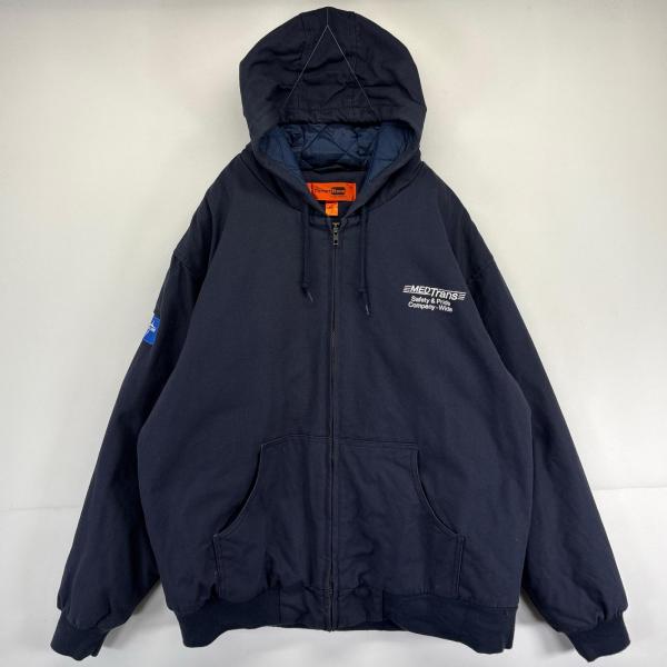 USA古着　Corner Stone コーナーストーン　企業刺繍ダックジャケット 古着 コーナーストーン Corner Stone ワークジャケット ダック