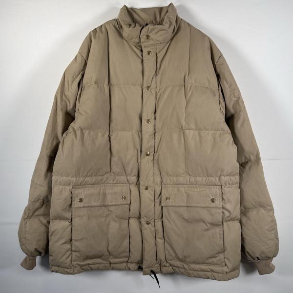 古着 70's/70年代 ヴィンテージ エディーバウアー Eddie Bauer USA製 ジャケット プレミアム グースダウン 黒タグ 金タグ 2XL  ベージュ メンズ 古着 70's/70年代 ヴィンテージ エディーバウアー Eddie Bauer USA製
