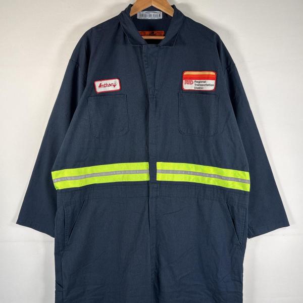 【管理番号】OYD0000077【ブランド】レッドキャップ / RED KAP【対象】メンズ【カラー】  ネイビー【季節・シーズン】オールシーズン【生産国】メキシコ【素材】コットン35% / ポリエステル65%【実寸サイズ】総丈：約174c...