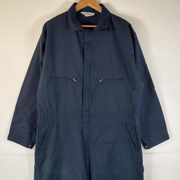 【管理番号】OYD0000147【ブランド】キー【対象】メンズ【カラー】  ネイビー【季節・シーズン】オールシーズン【生産国】USA【年代】1970年代【素材】コットン35% / ポリエステル65%【実寸サイズ】総丈：約152cm肩幅：約5...