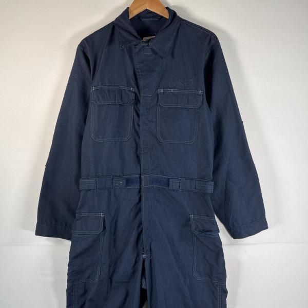 【管理番号】OYD0000166【ブランド】ミリタリー【対象】メンズ【カラー】  ネイビー【季節・シーズン】オールシーズン【素材】アラミド100%【実寸サイズ】総丈：約161cm肩幅：約47cm身幅：約56cmウエスト：約46cm股下：約7...