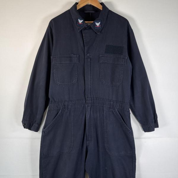 【管理番号】OYD0000225【ブランド】ミリタリー【対象】メンズ【カラー】  ネイビー【季節・シーズン】オールシーズン【生産年】2014【素材】コットン100%【実寸サイズ】総丈：約158cm肩幅：約51cm身幅：約56cmウエスト：約...