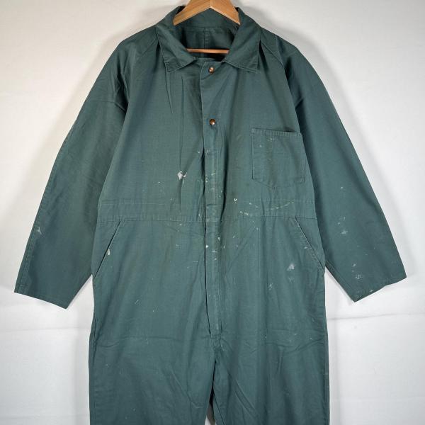 【管理番号】OYD0000270【対象】メンズ【カラー】  グリーン系【柄】無地【季節・シーズン】オールシーズン【実寸サイズ】総丈：約151cm身幅：約66cmウエスト：約58cm股下：約66cmワタリ幅：約41cm裾幅：約27cm裄丈87...