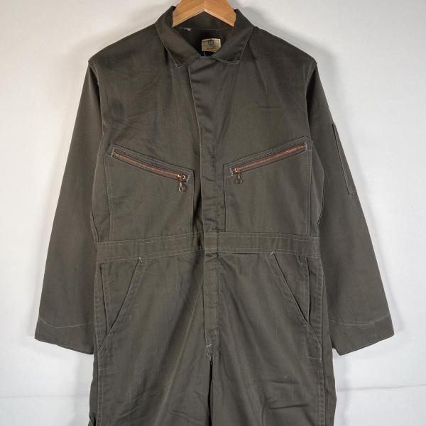 ヴィンテージ ゴールド オールインワン 長袖 サロペット つなぎ 古着