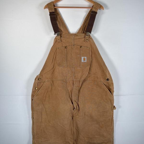 Carhartt（カーハート） 古着 オーバーオール ダック ワンポイントロゴ