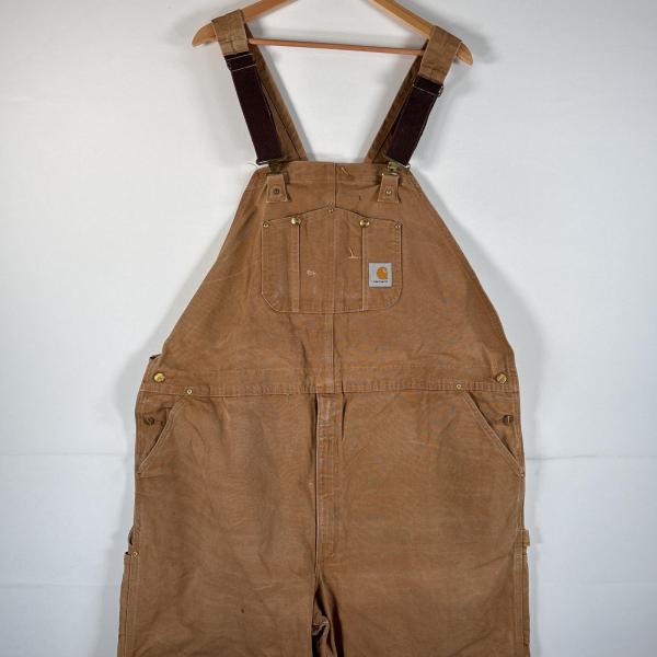 Carhartt（カーハート） 古着 オーバーオール ダック ワンポイントロゴ