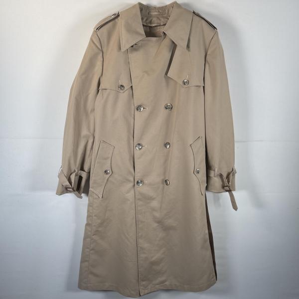 古着 90s/90年代 クリスチャンディオール Christian Dior ロングコート ロングコート ベルト付き 大きいサイズ 42R  ベージュ系 無地 古着 90's/90年代 クリスチャンディオール Christian Dior ロング