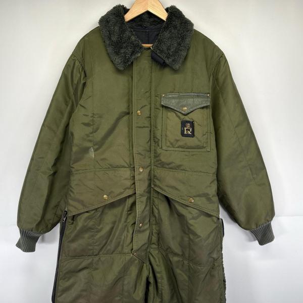 【管理番号】OYD0000712【ブランド】リフリッジウェア【対象】メンズ【カラー】  グリーン【季節・シーズン】秋冬【生産国】USA【年代】1980年代【素材】ナイロン100%【表記サイズ】L【実寸サイズ】総丈：約155cm肩幅：約54c...