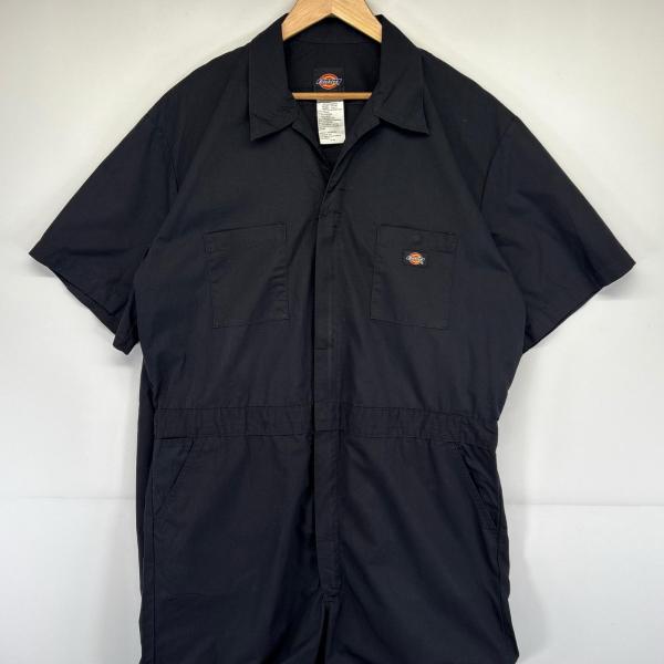 【管理番号】OYD0000715【ブランド】ディッキーズ / Dickies【対象】メンズ【カラー】  ブラック【季節・シーズン】夏【生産国】グアテマラ【素材】コットン35% / ポリエステル65%【表記サイズ】XL【実寸サイズ】総丈：約1...