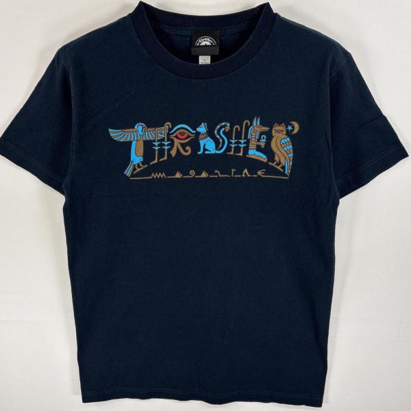 THRASHER（スラッシャー） 古着 半袖Tシャツ 古代文明 ラバーロゴ