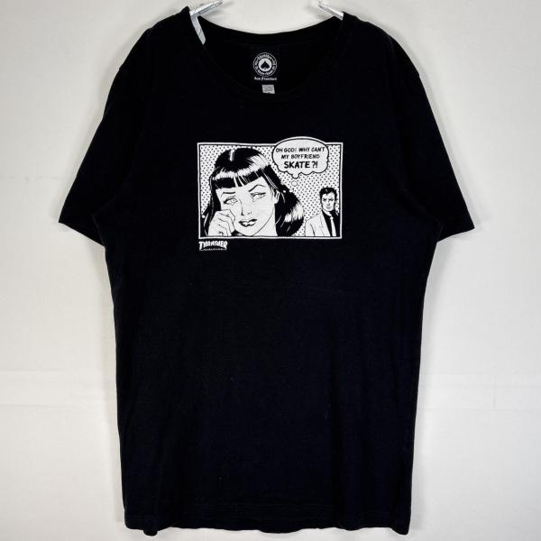 THRASHER（スラッシャー） 古着 半袖Tシャツ プリント スケボー クルー 