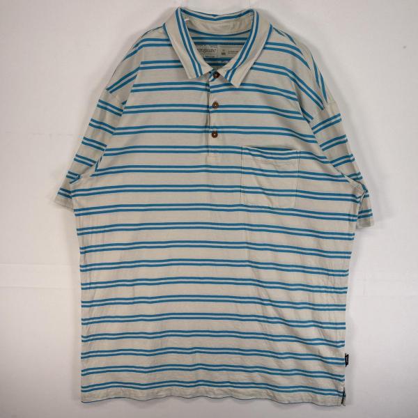 Patagonia ポロシャツ 半袖 ロゴ M オーバーサイズ patagonia パタゴニア Patagonia ボーダー ポロシャツ 52435