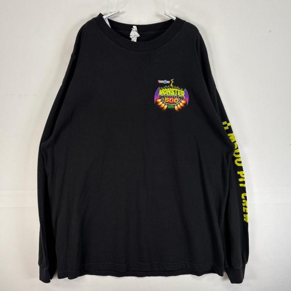 古着 トイザらス 長袖Tシャツ 両面 袖 ラバープリント 大きいサイズ 肉