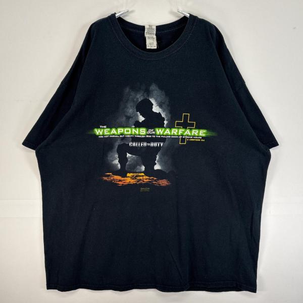 古着 コールオブデューティ  半袖Tシャツ プリント ゲーム グラフィック 2XL  ブラック メンズ