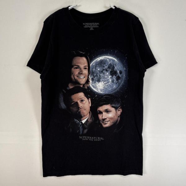 古着 スーパーナチュラル 半袖Tシャツ 大判 海外ドラマ S ブラック