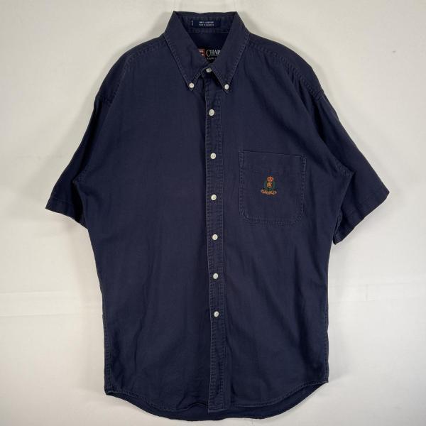 CHAPS ラルフローレン◎90s 半袖 シャツ ロゴ D402 古着 90's/90年代 チャップスラルフローレン CHAPS RALPHLAUREN 半袖
