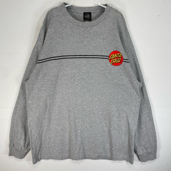 古着 サンタクルーズ SANTA CRUZ 長袖Tシャツ ロゴ クルーネック