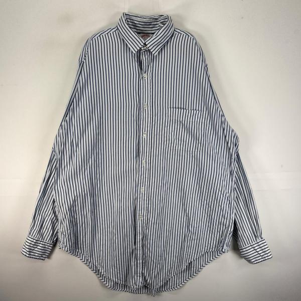 古着 ブルックスブラザーズ Brooks Brothers 長袖シャツ 胸ポケット Makers 6ボタン L  ブルー系 メンズ BROOKS BROTHERS（ブルックスブラザーズ） 古着 長袖シャツ 胸ポケット