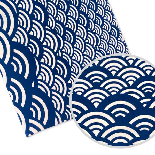 【海原】寄せては返す、絶えることなく繰り返す波は昔から永遠の幸せの意味を持った縁起物。【小紋シリーズ】伝統的から、かわいい柄、草花、動物柄まで、種類豊富な 手ぬぐい シリーズ。普段使いにピッタリです。■サイズ：約34×90cm■素　材：綿1...