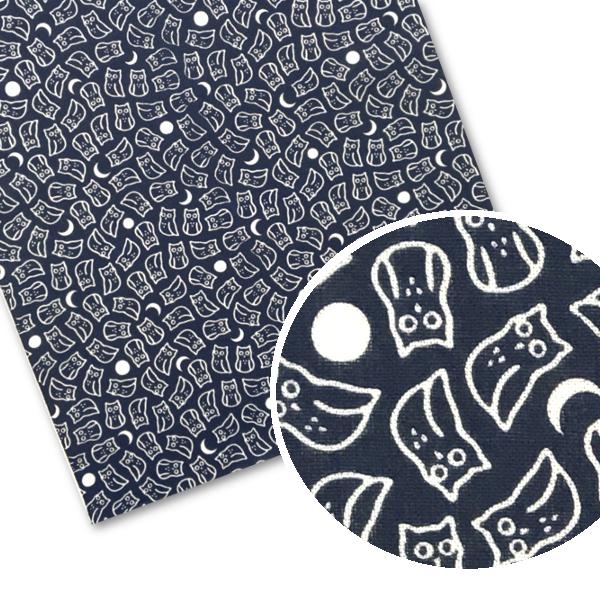 【梟】不・苦労とも言われ幸福を呼ぶ縁起物【小紋シリーズ】伝統的から、かわいい柄、草花、動物柄まで、種類豊富な 手ぬぐい シリーズ。普段使いにピッタリです。■サイズ：約33×90cm■素　材：綿100%（文生地）■生産国：日本（大阪/堺）〜ご...