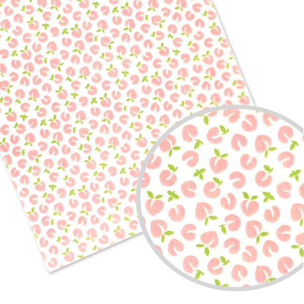 【もも】木偏に「兆」と書く桃は、多産で生命力の強い縁起物【小紋シリーズ】伝統的から、かわいい柄、草花、動物柄まで、種類豊富な 手ぬぐい シリーズ。普段使いにピッタリです。■サイズ：約33×90cm■素　材：綿100%（文生地）■生産国：日本...