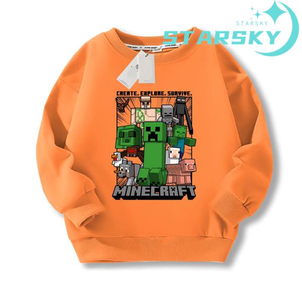 【商品状態】新品未使用品【セット内容】トレーナー【素　　　材】棉等【関連ワード】キッズ　スウェット マインクラフト　Minecraft トレーナー　長袖Ｔシャツ トップス　長袖　子供 キッズ 春秋　可愛い プレゼント　ギフト