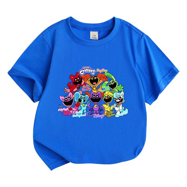 キッズ 短袖Ｔシャツ　ポピープレイタイム  トップス　Smiling_Critters　棉Ｔシャツ　コットン　子供 キッズ 女の子　男の子　夏　可愛い プレゼント　ギフト