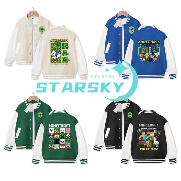 【商品状態】新品未使用品【セット内容】子供ジャケット【素　　　材】綿など【関連ワード】マインクラフト　ジャケット　子供服 キッズ　野球服　パーカー　可愛い　男の子　春秋 運動服　長袖　コート　プレゼント　ギフト