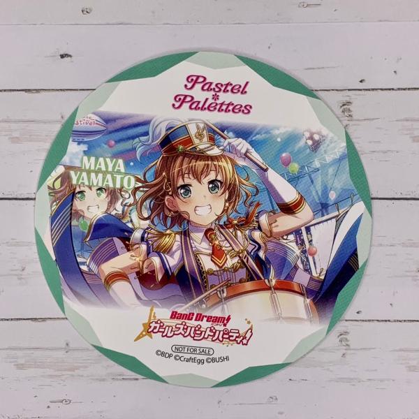 BanG Dream! バンドリ ガルパ カフェ コースター 美竹蘭 グラッテ