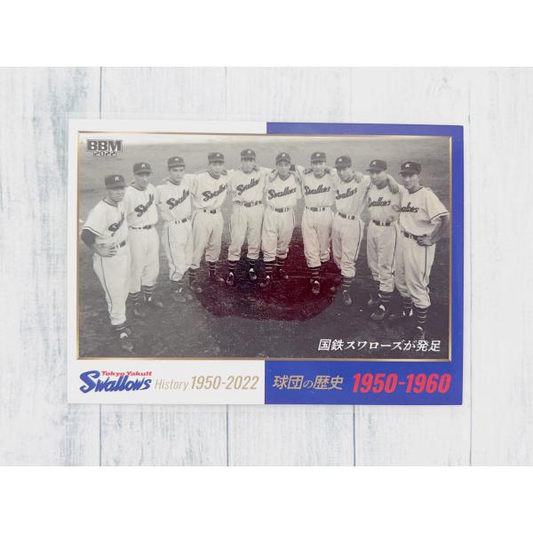 2022BBMベースボールカード 東京ヤクルトスワローズヒストリー 1950-2022ヒストリーシリーズ第7弾は連覇に向け独走中の東京ヤクルトスワローズが登場