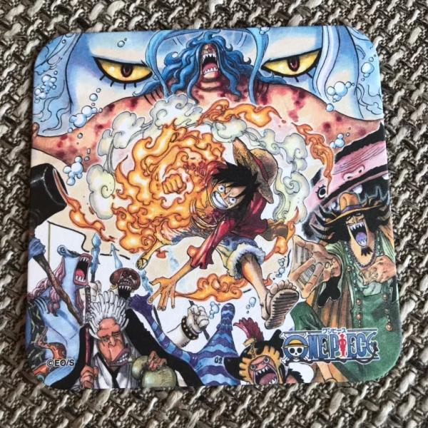 ワンピース アートコースター ゾロ ロビン サンジ ルフィ 希少 2016