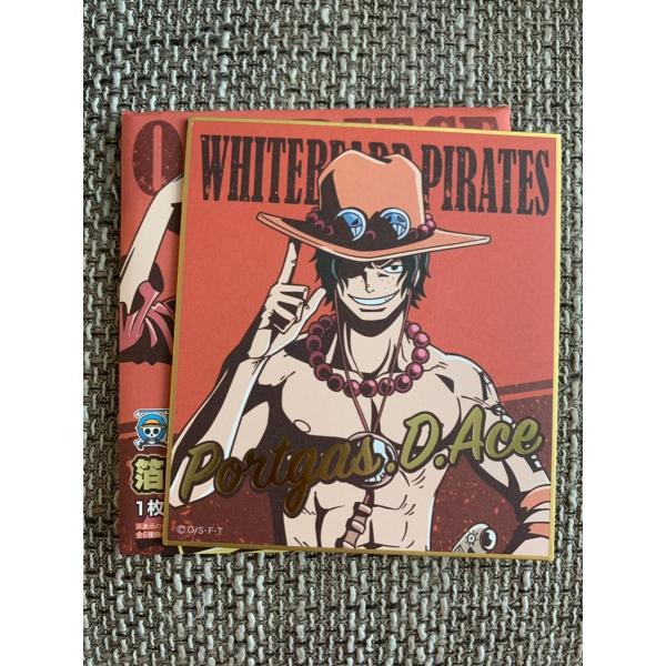 ☆ONEPIECE ワンピース 麦わらストア 限定 箔押し ミニ色紙