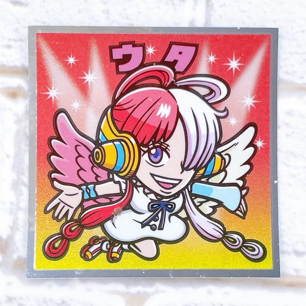 ビックリマン,ワンピース，シール ☆ ワンピースマンチョコ RED ビックリマン シールのみ 19 ウタ