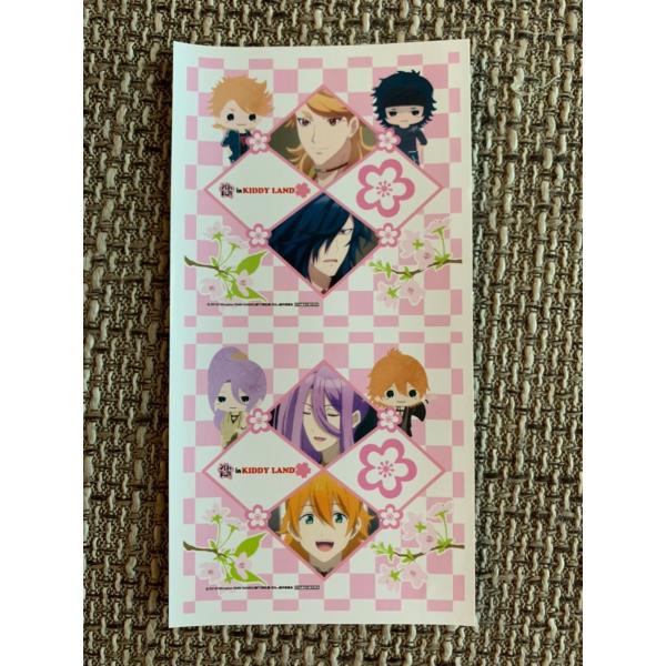 ☆刀剣乱舞 花丸 キディランド ステッカー 特典 大典太光世 ソハヤノツルキ 蜂須賀虎徹 浦島虎徹☆