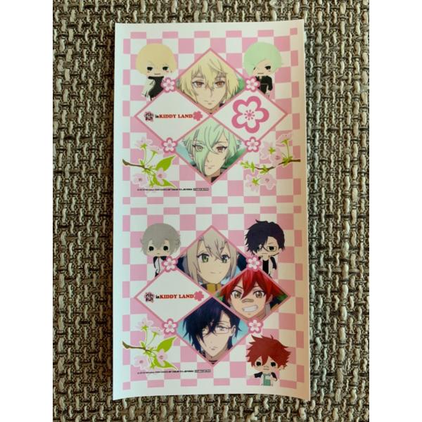 ☆刀剣乱舞 花丸 キディランド ステッカー 特典 髭切 膝丸 明石国行 蛍丸 藍染 ☆