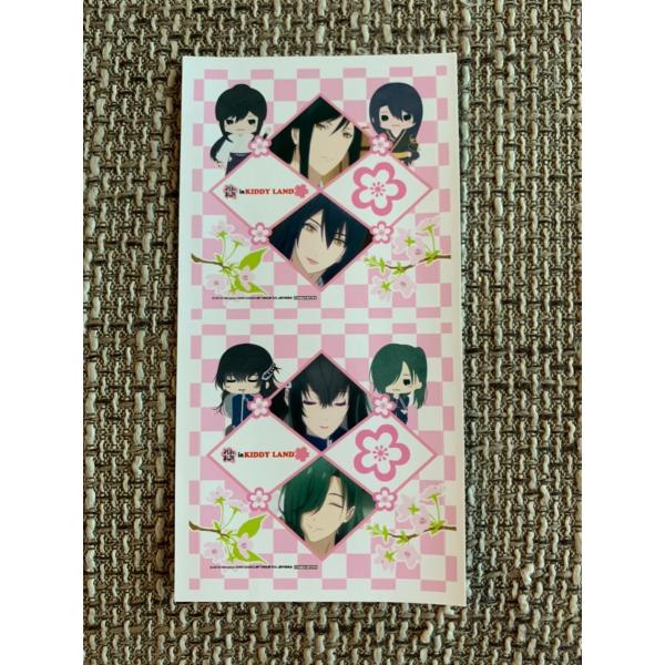 ☆刀剣乱舞 花丸 キディランド ステッカー 特典 次郎太刀 太郎太刀 にっかり青江 ☆