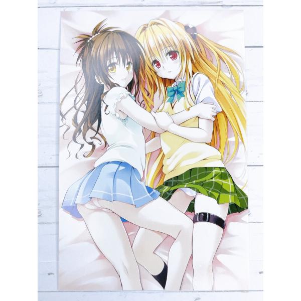 ToLOVEる ヤミ みかん モモ ナナ ミッドナイトブルー プレイマット www