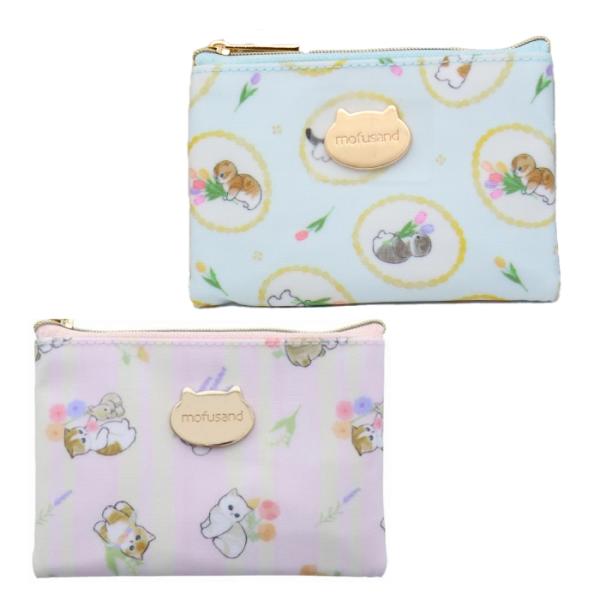 新品モフサンド ポーチペンケースラミネート生地A猫ねこネコ