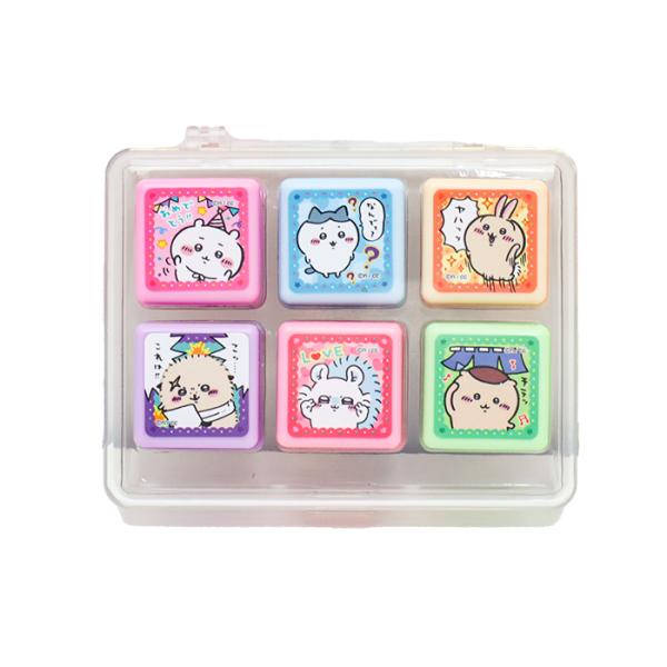 ハチワレセット ちいかわ スタンプセット ハチワレ 白猫 うさぎ モモンガ : 肉球
