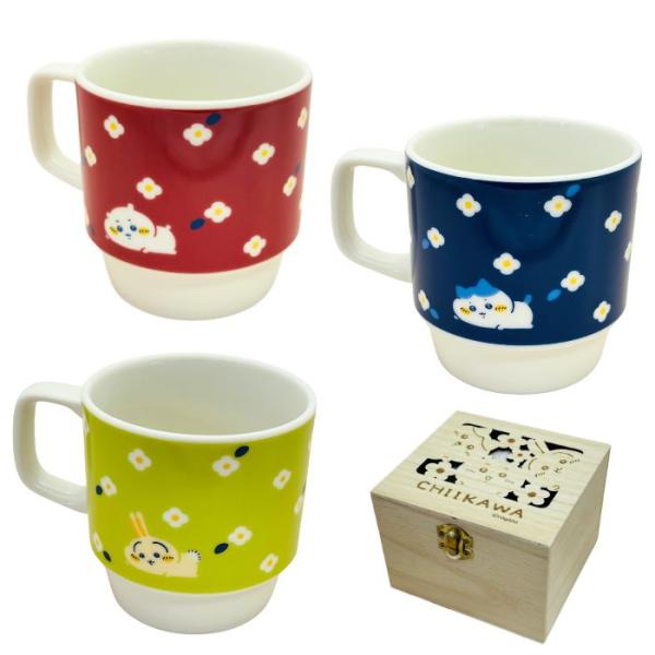 ちいかわ フラワーガーデン 木箱入マグ コップ 食器 陶器 プレゼント