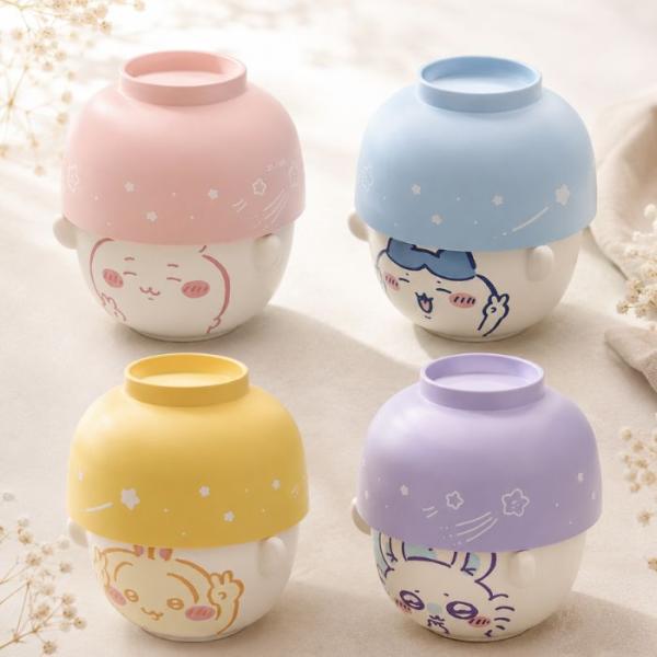 ちいかわ 汁椀 茶碗セット2 ハチワレ お茶碗 お椀 食器セット 電子レンジ対応 食洗機対応 ギフト　電子レンジ 食器洗浄機 乾燥機OK