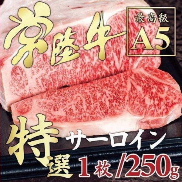 ステーキ 肉 常陸牛 A5ランク サーロイン 250g×1枚 牛肉 ご自宅用 ブランド牛 和牛 冷凍