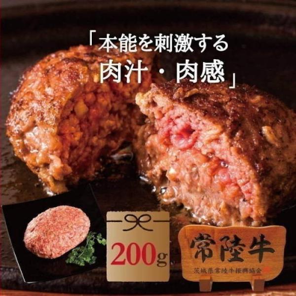 ハンバーグ 冷凍 お取り寄せ 牛肉 国産 黒毛和牛 惣菜 常陸牛 ハンバーグ 200g 単品 手捏ね 肉 ご自宅用