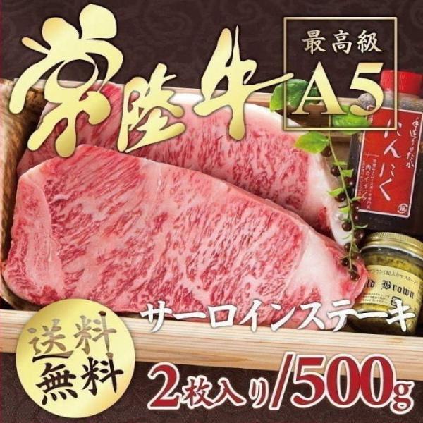 父の日 ギフト 食べ物 2026 ステーキ 肉 誕生日 サーロインステーキ プレゼント 常陸牛 A5 250g×2枚 内祝い 結婚 出産 お返し 冷凍 高級