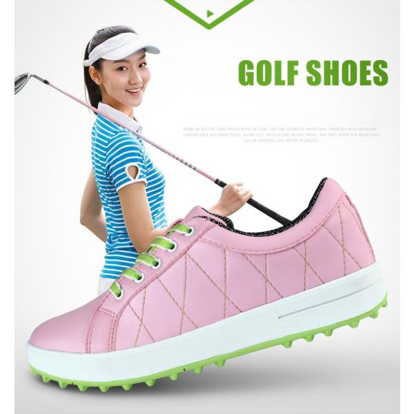 ランニングシューズ おしゃれゴルフシューズ スパイクシューズ スポーツシューズ ゴルフシューズ ゴルフシューズ レディースゴルフ靴 021 Xsty Xz033 Kayiyasu スパイクシューズ ノンスリップ ノンスリップ