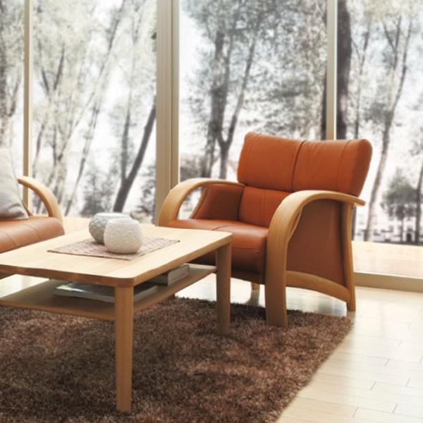 B1 美品 オールドカリモク アームチェア ソファ 一人用 肘付き椅子 IR