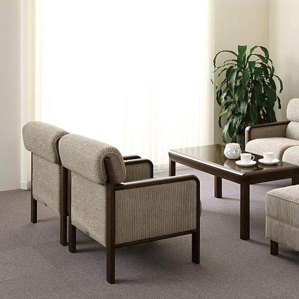 カリモク　肘無椅子　一人掛け椅子　1脚 カリモク家具 カリモク ソファ 肘無・肘掛椅子 ZU16モデル